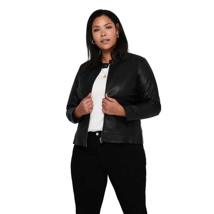 ONLY Carmakoma Robber Faux Leather Jacket 50 Schwarz, 50 Schwarz