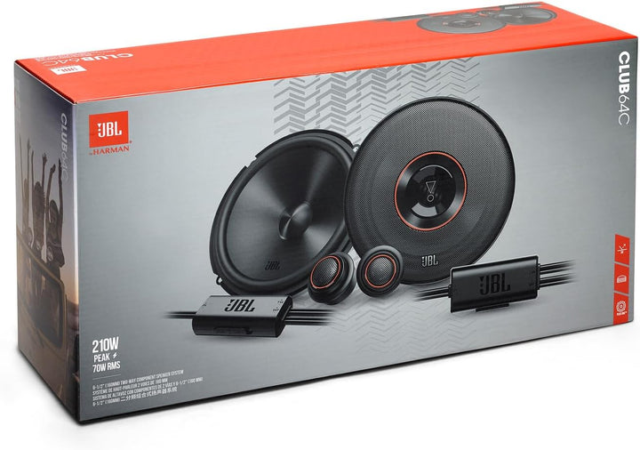 JBL Club Gen3 64C 6.5'' (16cm) Lautsprecher Compo-Satz, Schwarz