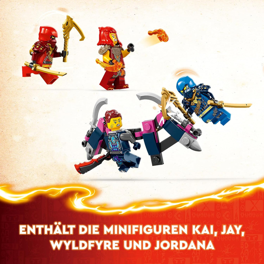 Lego NINJAGO Kais Ninja-Kletter-Mech Set, Ninja-Spielzeug mit baubarer Actionfigur und 4 Mini-Figure