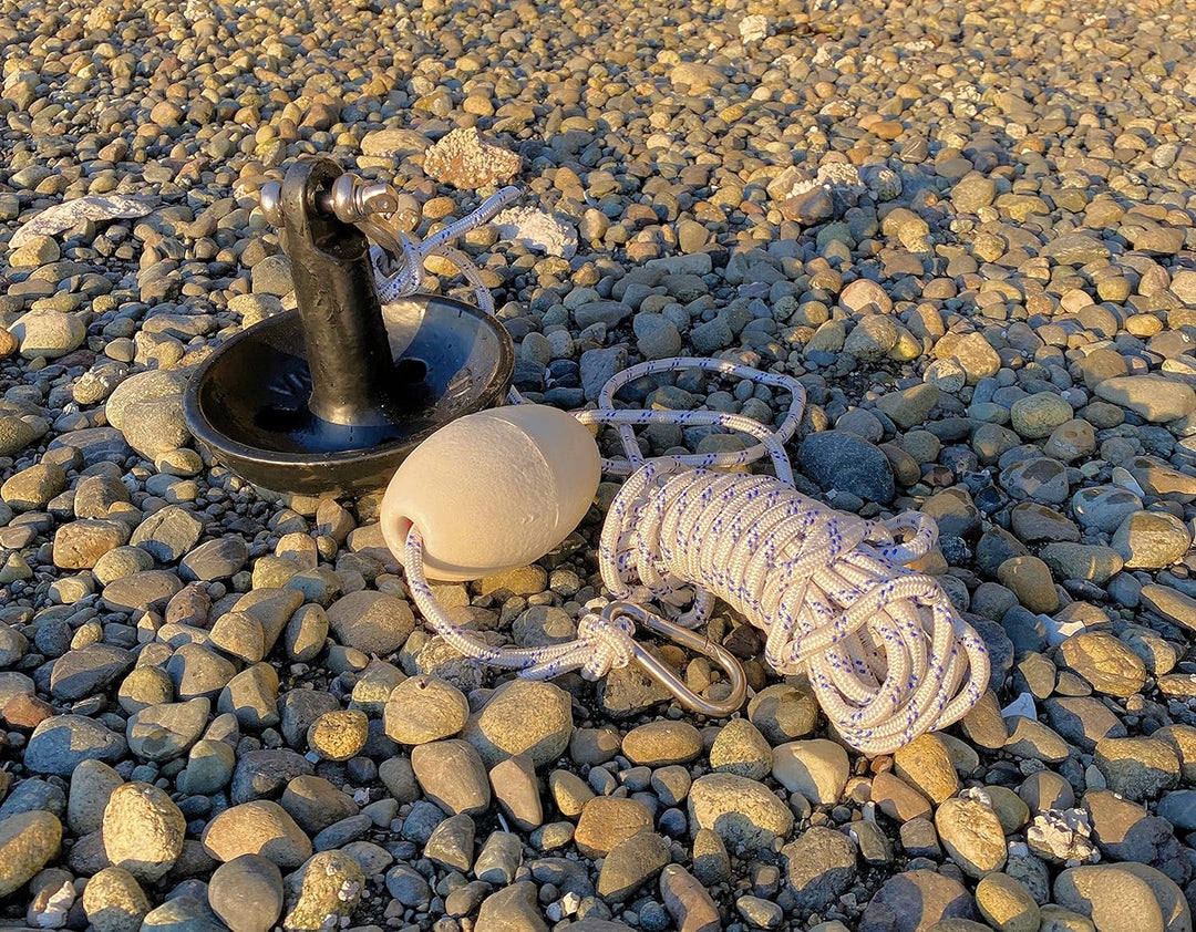 Newport Vessels Premium Pilzanker-Set mit Tasche, Seil, Bouy und Edelstahl-Hardware Pilzanker, 4,5 k