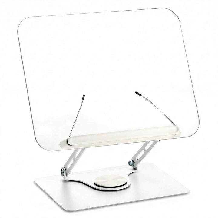 QWORK® Buchhalter Leseständer 360° Drehbarer und Faltbarer, Winkel und Höhe Verstellbar, Tragkraft c