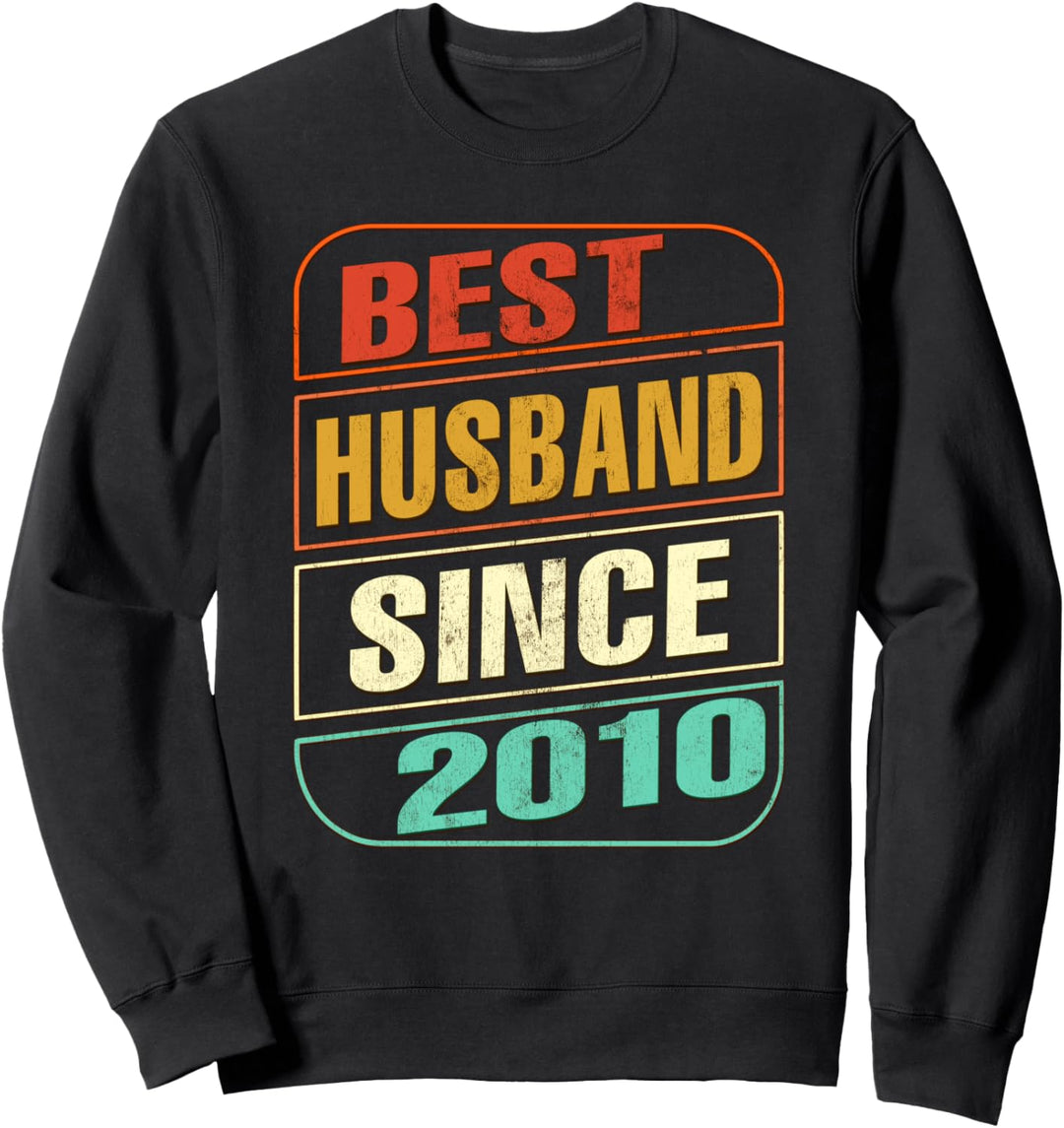 Geschenk zum 11. Hochzeitstag, für den besten Ehemann seit 2010. Sweatshirt