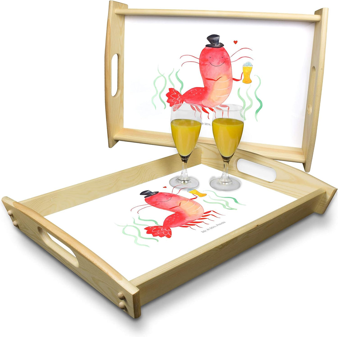 Mr. & Mrs. Panda Tablett Hummer Weizen - Geschenk, Wirtschaft, Bier, Meer, Junggeselle, Gasthaus, Kn