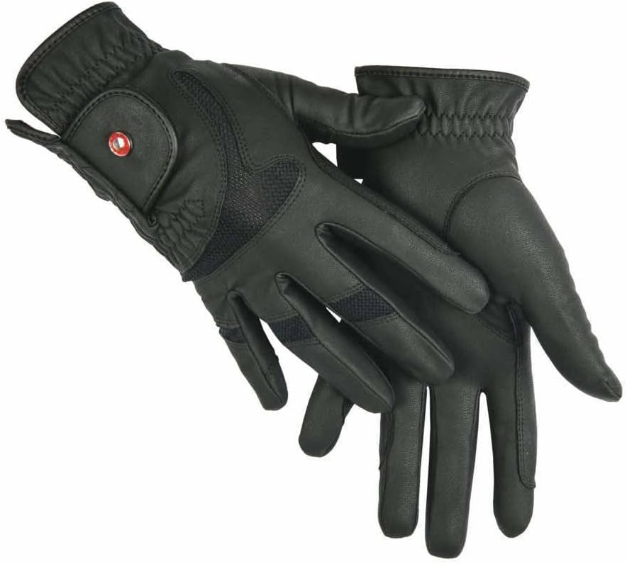HKM Reithandschuh -Professional Air mesh- M (20-22 cm) Schwarz, M (20-22 cm) Schwarz