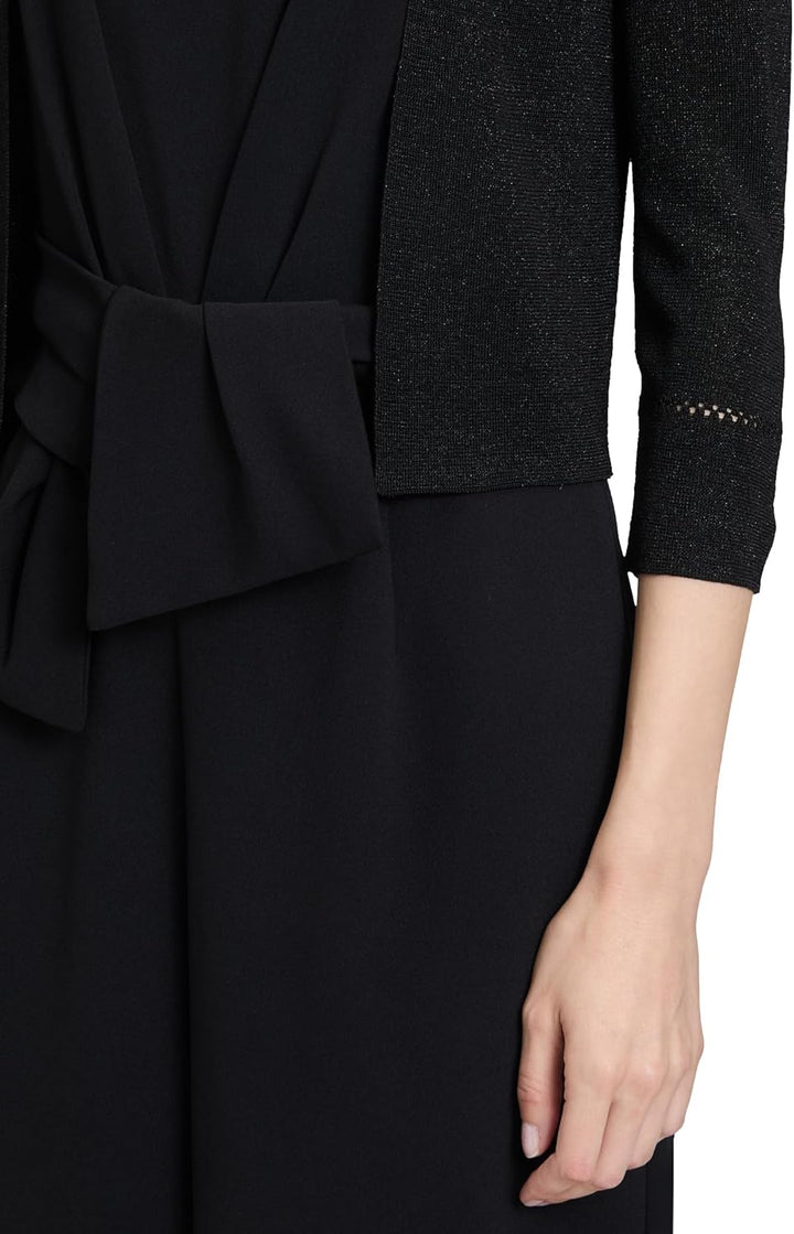 Vera Mont Damen Strickbolero ohne Verschluss XS Schwarz, XS Schwarz