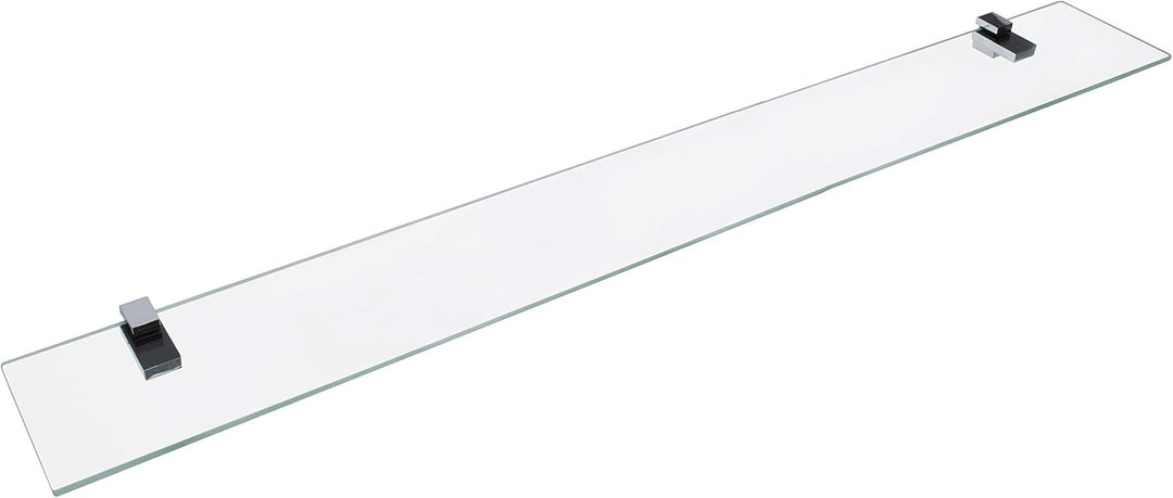 FACKELMANN Glasablage 100 cm/Wandregal für Badaccessoires/Masse (B x T): ca. 100 x 12 cm/Wandablage