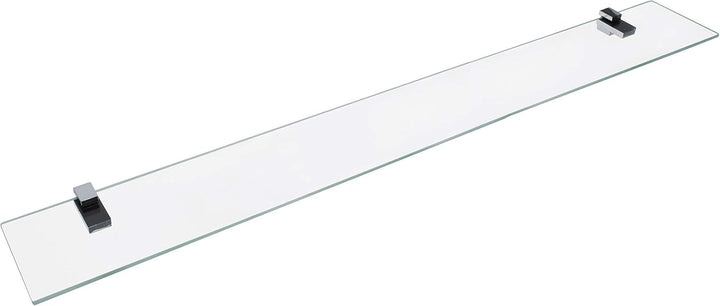 FACKELMANN Glasablage 100 cm/Wandregal für Badaccessoires/Masse (B x T): ca. 100 x 12 cm/Wandablage