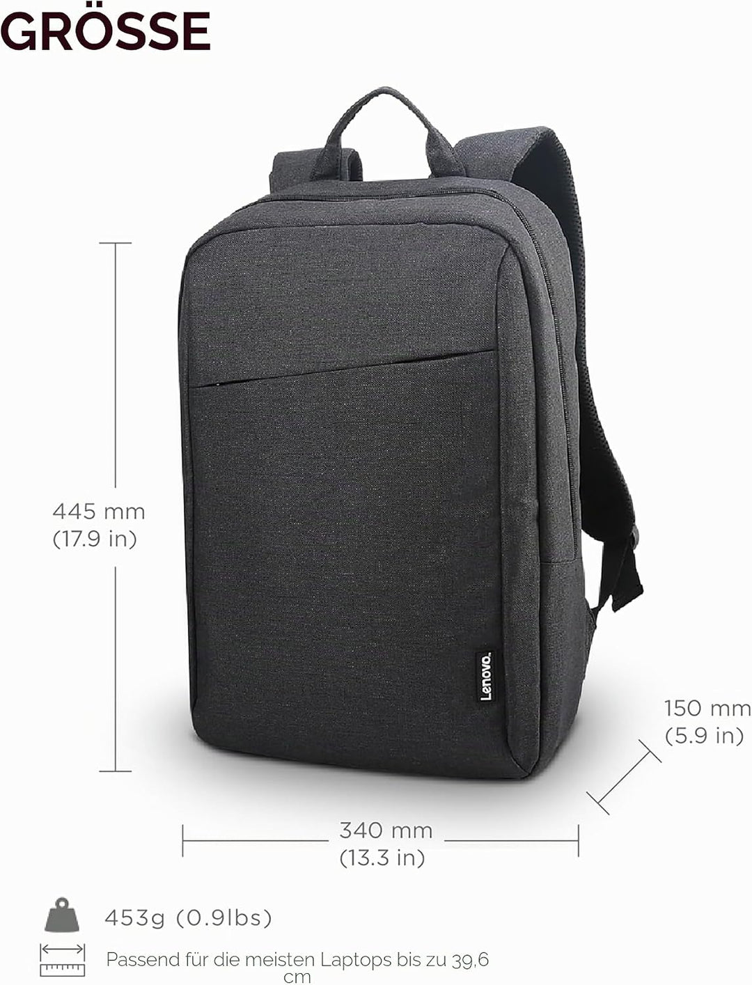Lenovo [Tasche] 15,6 Zoll Casual Laptop Rucksack B210 (wasserabweisend), works with Chromebook (WWCB