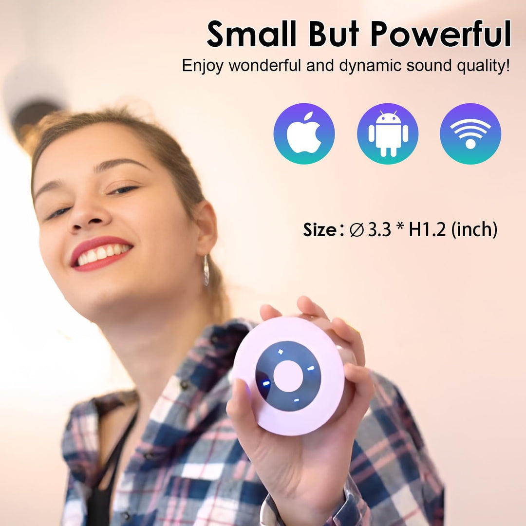 Xleader Mini Bluetooth Lautsprecher, Klein Musikbox, Touch Design, Unterstützt Aux-Eingang, Micro SD