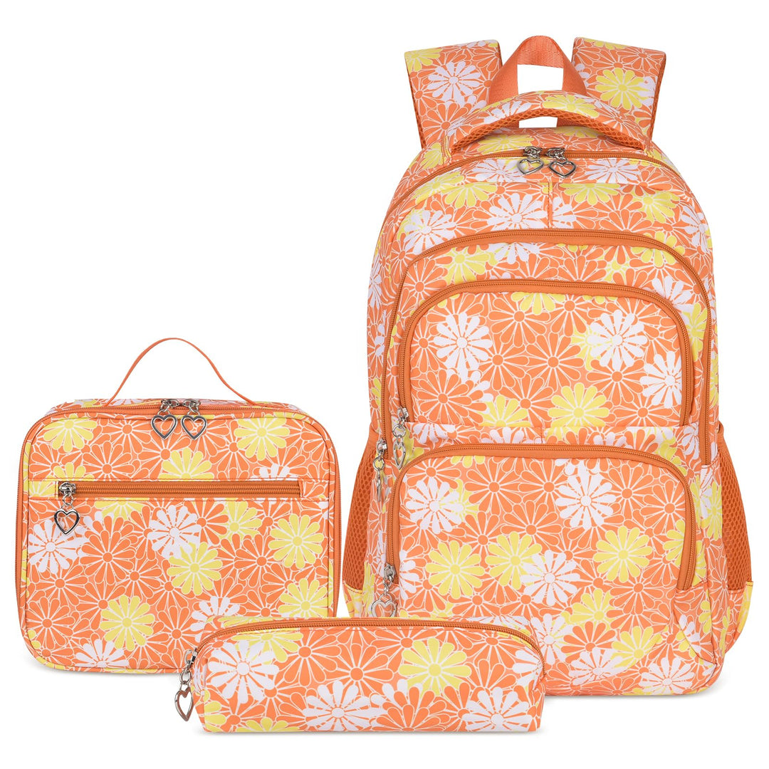 ZHIERNA Schulrucksack Mädchen Teenager Schule Rucksack Damen Schulranzen Kinder Schultasche mit Lunc
