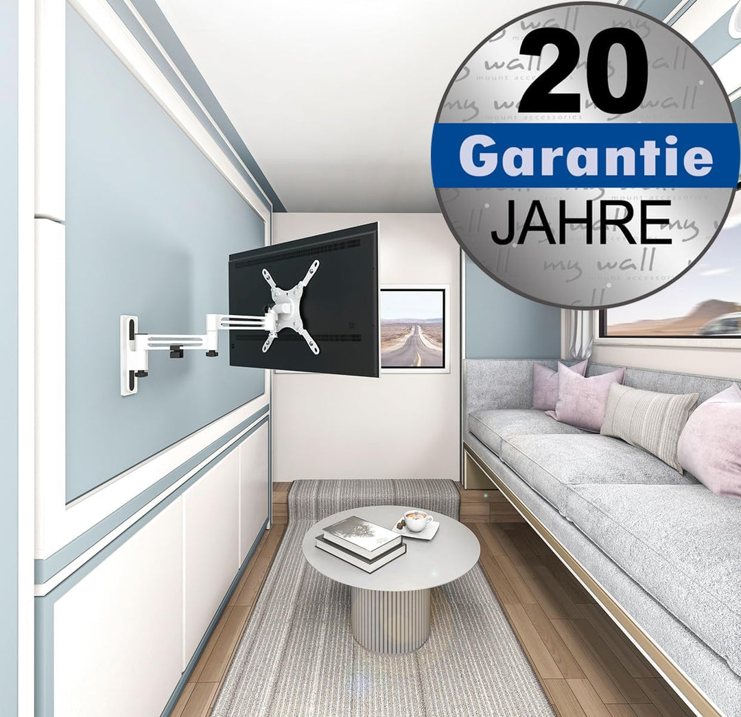 My Wall TV-Wandhalterung für Wohnmobile - HC2-3L, TV Wandhalterung für Wohnmobil und Wohnwagen, Fern