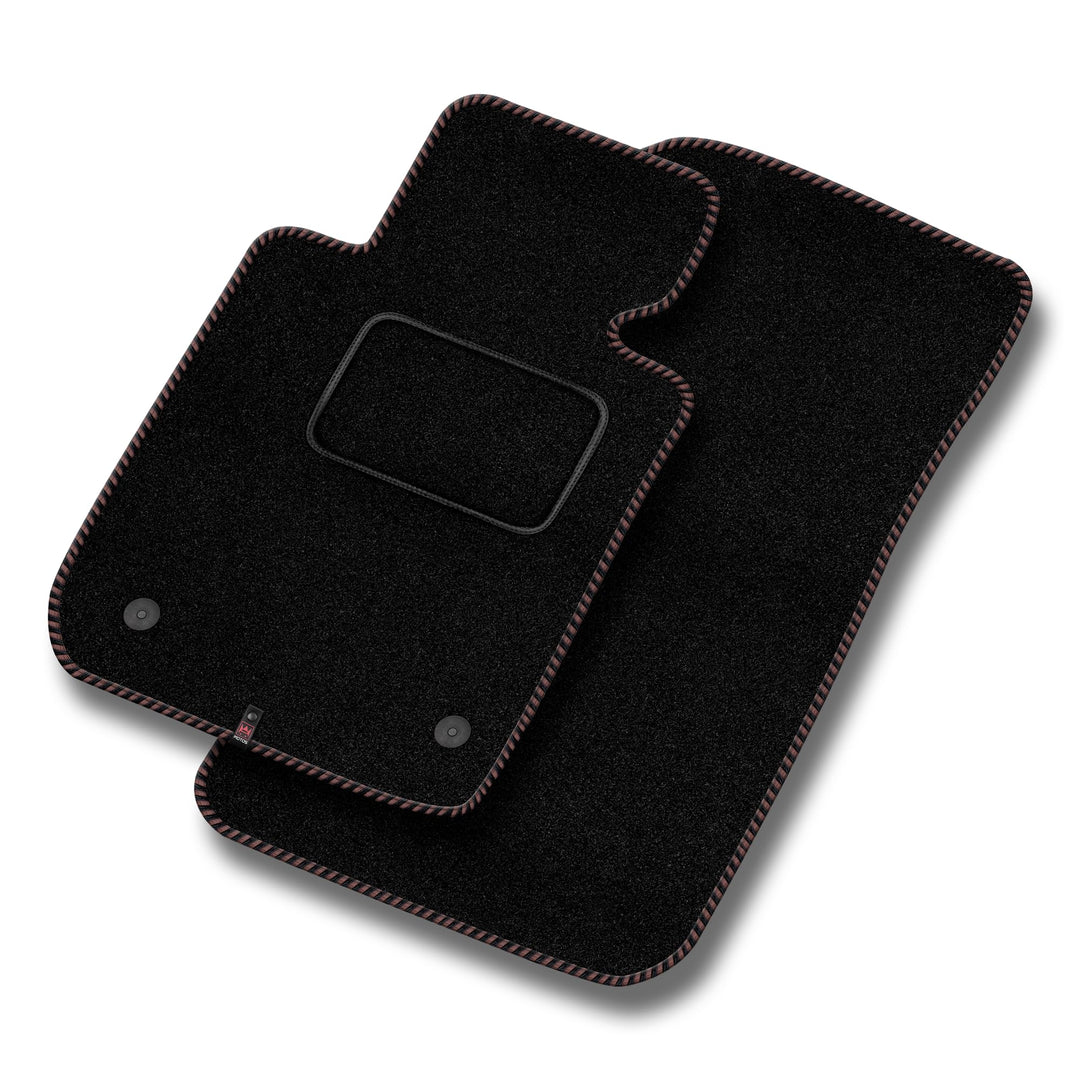 MOTOS Standard Velours-Fussmatten passend für Audi TT II 8J 2006-2014 - Standard, Gewebt, Braun fuss