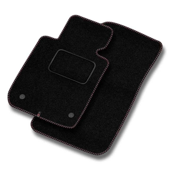 MOTOS Standard Velours-Fussmatten passend für Audi TT II 8J 2006-2014 - Standard, Gewebt, Braun fuss