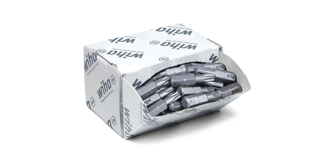 Wiha Bit Set Standard 25 mm TORX® (T25) 50-tlg. 1/4" in Grosspackung (08068)