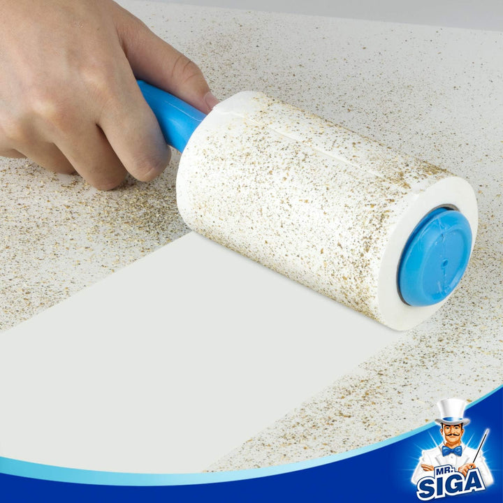 MR.SIGA Extra Sticky Lint Roller,Fusselrolle Fusselentferner Tierhaar-Fusselroller mit einfachen Auf