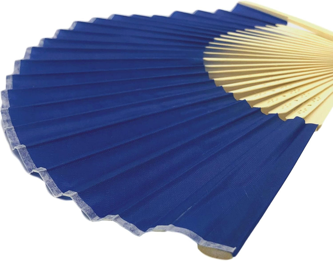 FANSOF.Fans Packung mit 10 Seide Stoff Fan mit Einer Quaste Grade A Bambus Rippen Hochzeit Party Gef