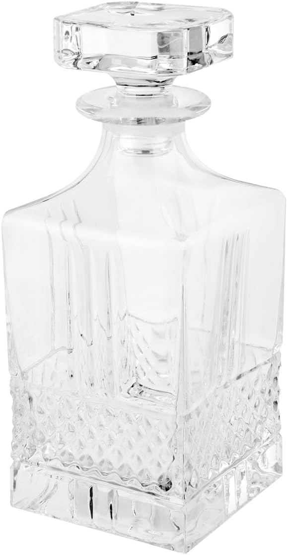 RCR 51592020006 Brilliante Kristall-Whiskey/Weineckdekanter, 850 ml, Vintage-Design, EIN perfektes G