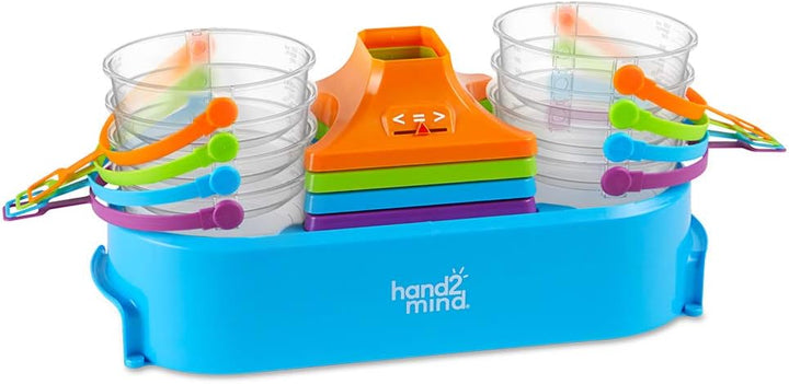 Learning Resources Balkenwaagen-Set mit 4 Stück, transparente Doppel-Balkenwaage für Flüssigkeiten u