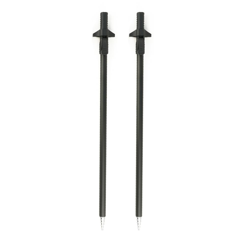 Hirisi Tackle 1 Stück Teleskop-Uferstange aus Aluminium für Karpfenangeln, Angelrutenhalter/Rod-Pod-