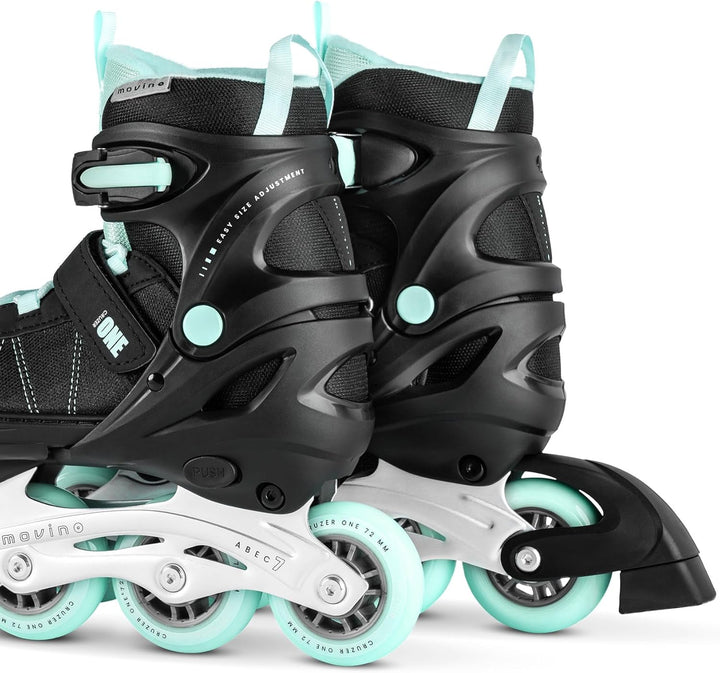 Movino Inline Skates | Cruzer One | Verstellbare Rollschuhe | Inliner für Damen Mädchen Jungen | Inl