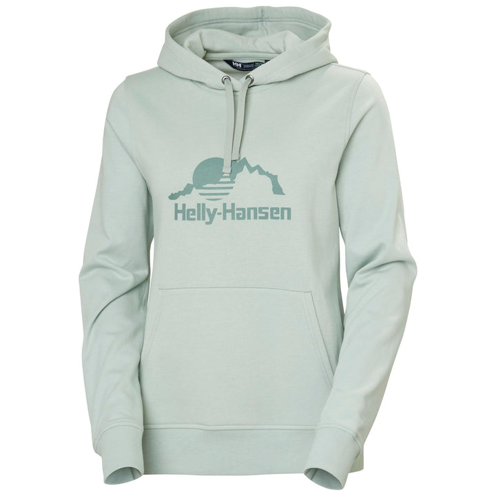 Helly Hansen Damen W Nord Graphic Pullover Hoodie Kapuzen-Sweatshirt XS 462 Green Mist, XS 462 Green
