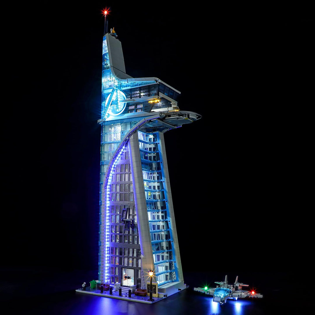 GEAMENT LED Licht-Set Kompatibel mit Lego Avengers Tower 76269 (Modell-Set Nicht enthalten)