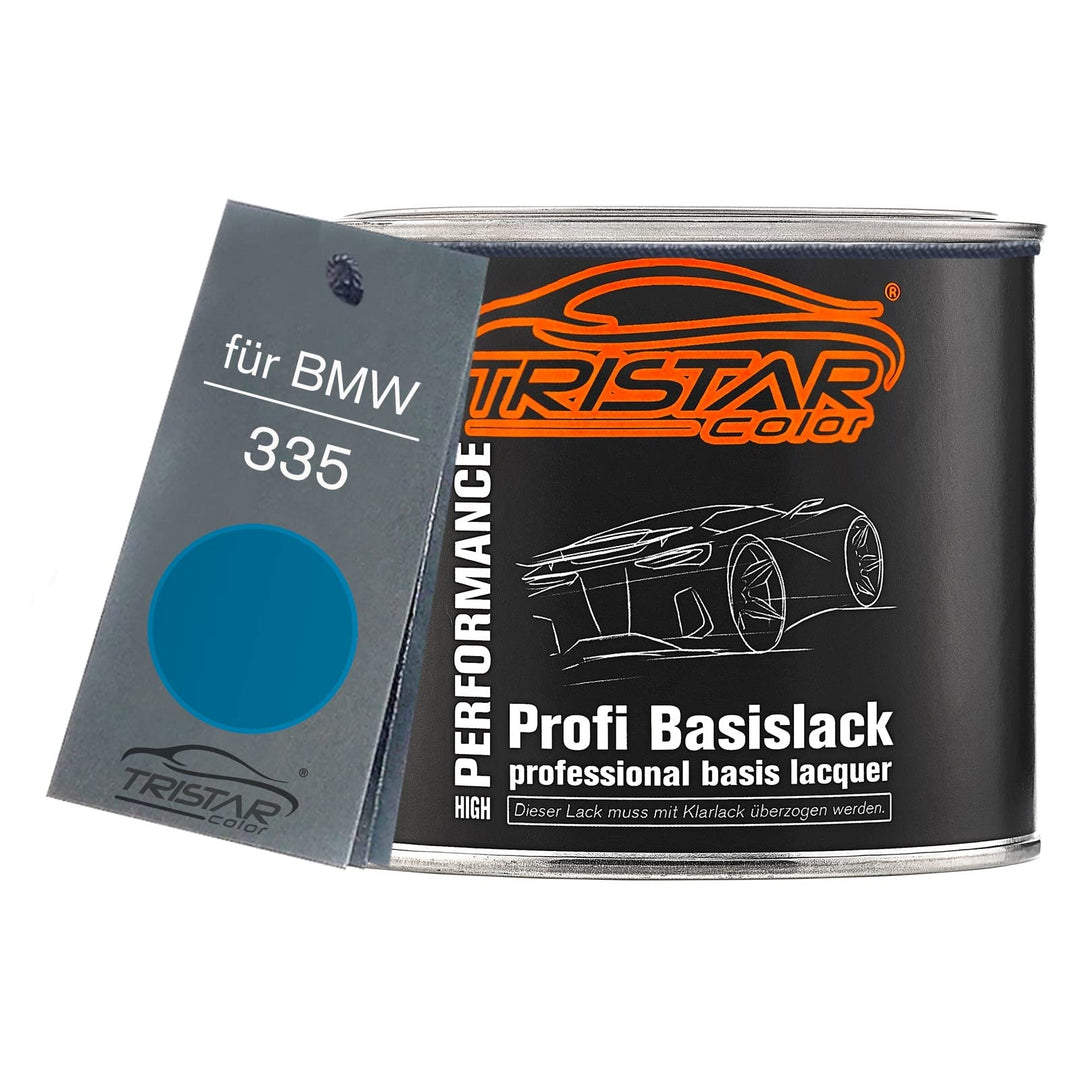 TRISTARcolor Autolack Dose spritzfertig für BMW 335 Estorilblau Metallic Basislack 0,5L