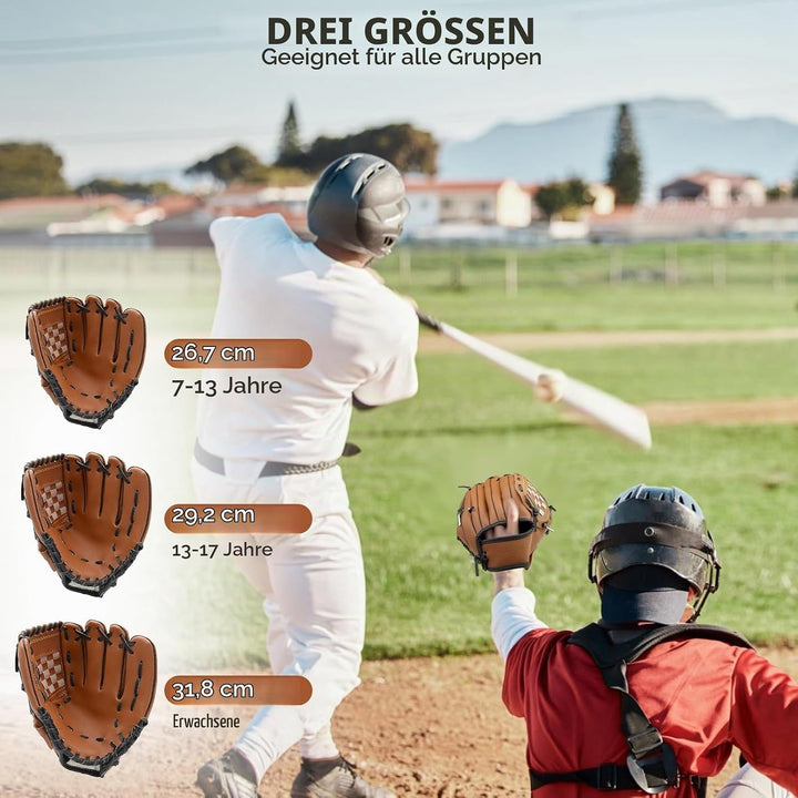 LeapBeast Baseball Handschuhe - Softball Handschuhe mit Einem Ball, Erwachsenen Baseball Training We