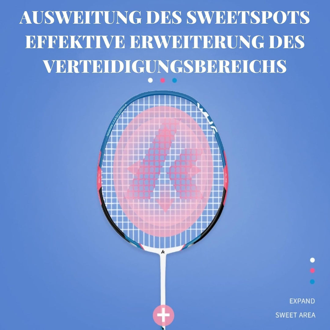 A1 TAAN Kawasaki Graphit Badminton Set Profi Graphit Badminton schläger Leichtgewicht & Hochleistung