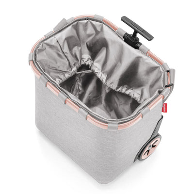 reisenthel carrycruiser Twist Sky Rose – Tragbarer Einkaufstrolley mit stabilem Aluminiumrahmen, Sch