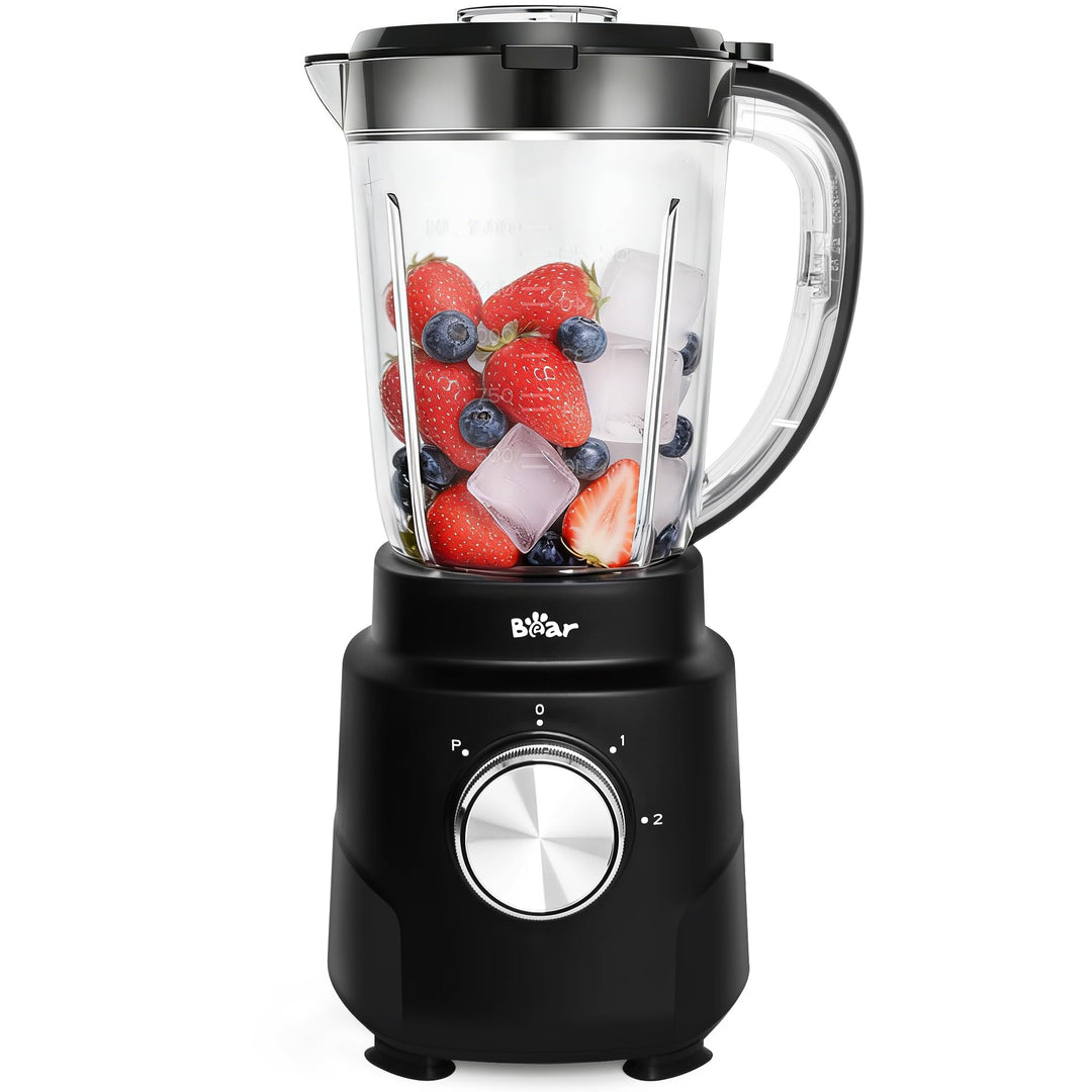 Bear Mixer Smoothie Maker 700W, Hochleistungsmixer mit 1500ml Mixbecher, 2 Geschwindigkeiten & Pulse