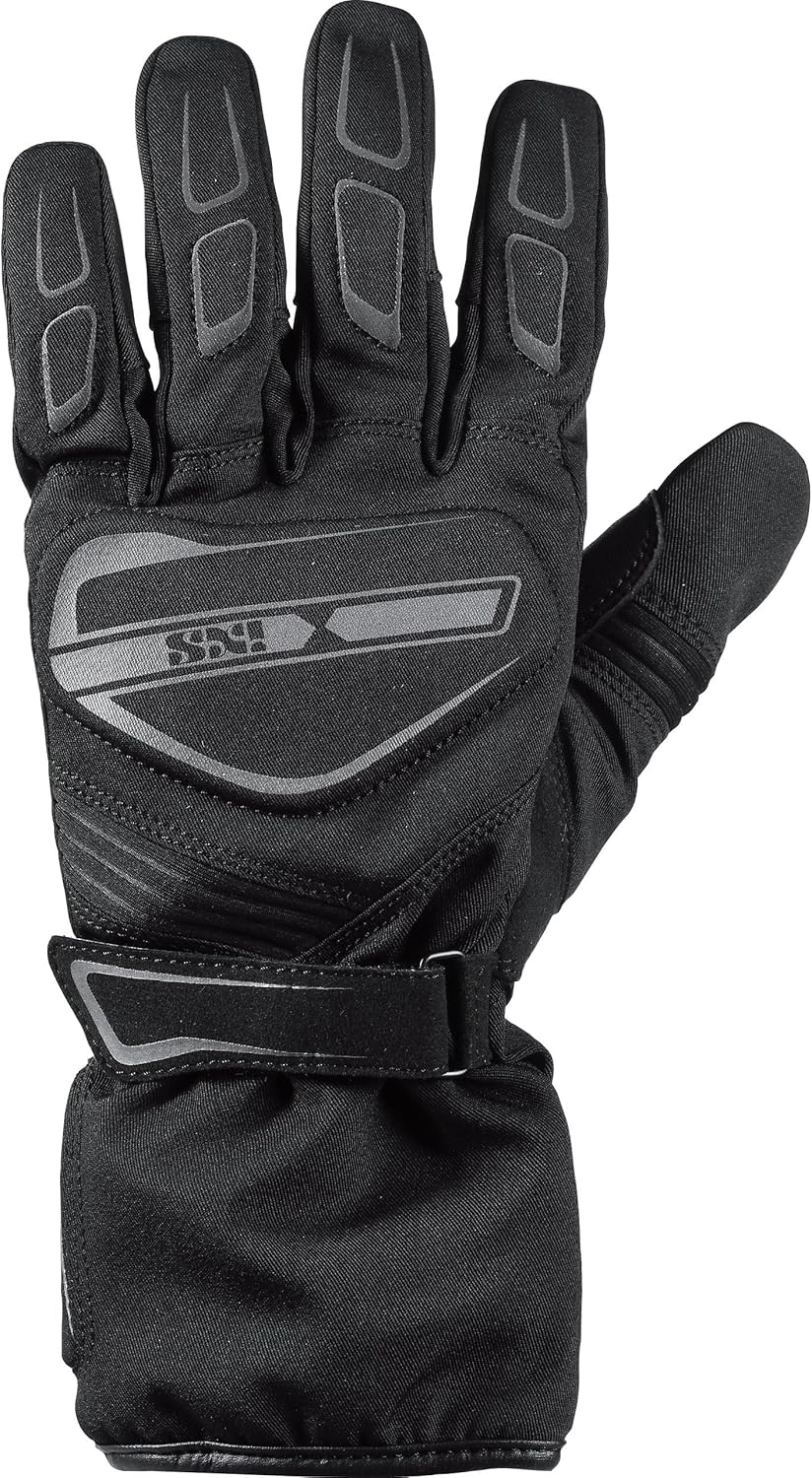 IXS Mimba-ST Tour LT Handschuh – Schutz & Komfort – Leder/Textil – EN13594 L Schwarz, L Schwarz