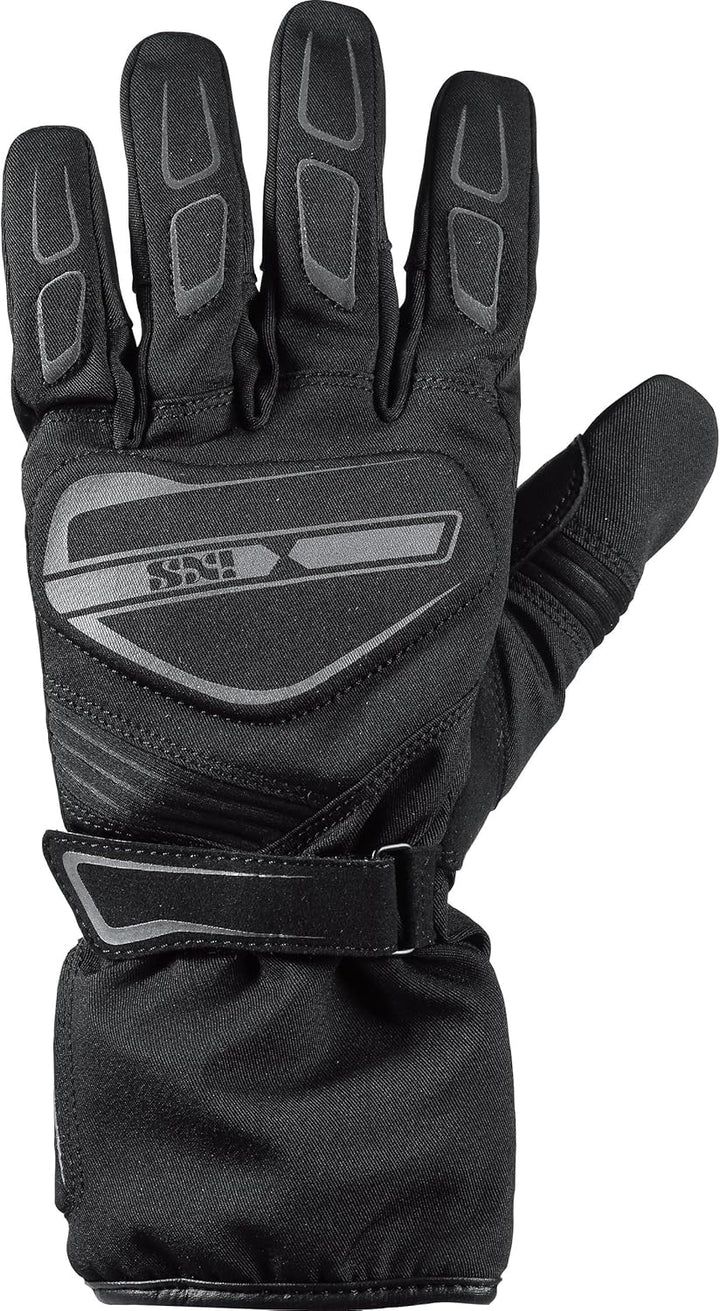 IXS Mimba-ST Tour LT Handschuh – Schutz & Komfort – Leder/Textil – EN13594 L Schwarz, L Schwarz