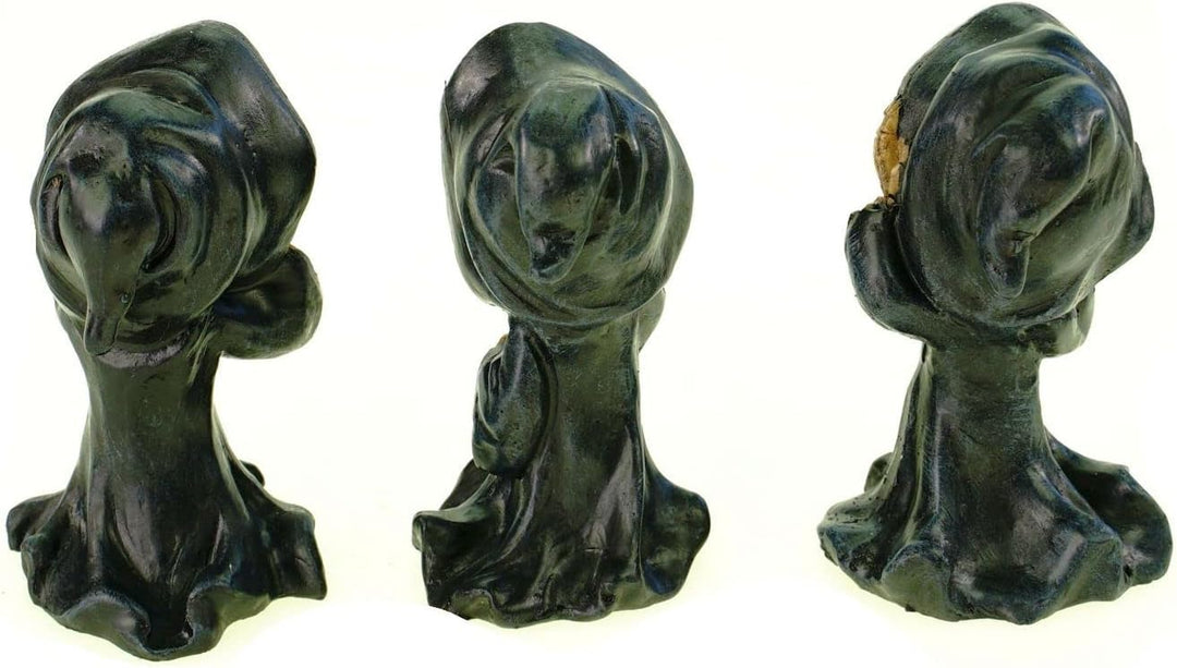 VOGLER Joh. Vogler GmbH 3er Set weise lustige Grim Reaper 9 cm Gothic Figur Totenschädel Totenkopf