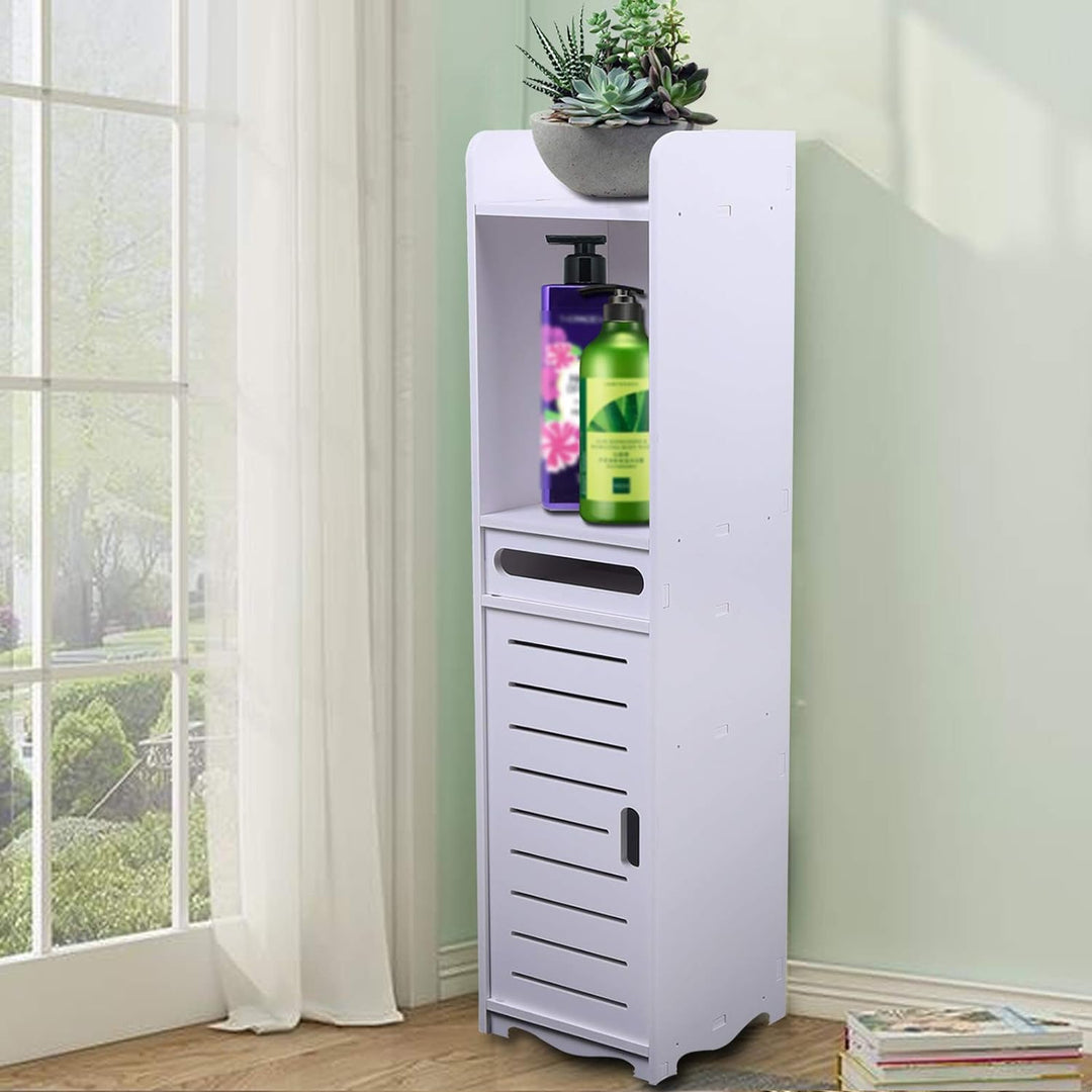 DDZcozy Badezimmerschrank, Aufbewahrung Schrank Badezimmer Organizer Schrank Schmal 80x20x20cm Badsc