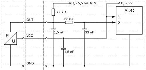 Metzger 0905340 Original Ersatzteil Sensor, Ladedruck 281002996 Pressure Sensor Boost/ MAP, 28100299