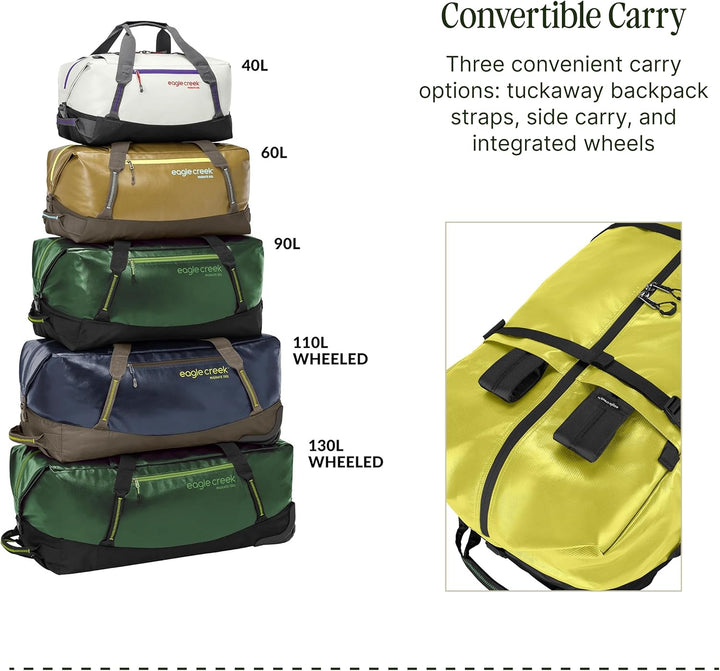 Eagle Creek Migrate Reiserucksack mit verstaubaren Rucksackgurten, Durchgehender Zugriff, breite Öff