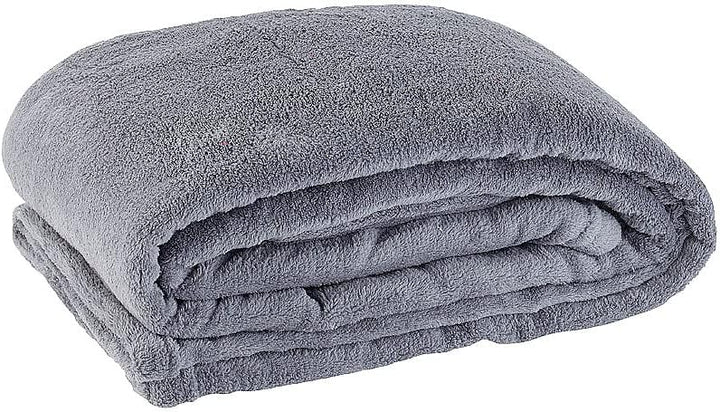 Wilson Gabor Decke mit Ärmeln: Fleece-Kuscheldecke mit Ärmeln, Mikrofaser, anthrazit, 150 x 200 cm (