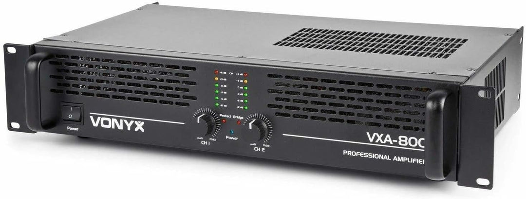 Vonyx VXA-800 PA-Verstärker 800 Watt mit Brückenschaltung und SMT