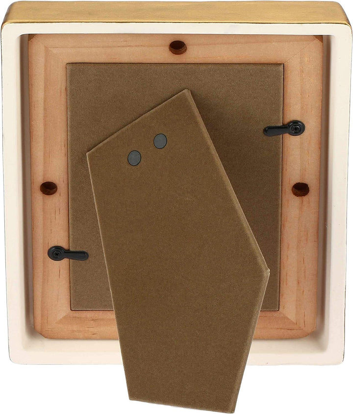 THUN - Rechteckiger Bilderrahmen für den Tisch, Farbe Elfenbein, verziert mit Herzen - Zubehör und D