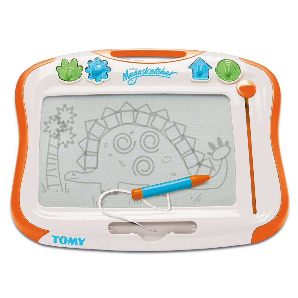 TOMY MegaSketcher Magnettafel für Kinder, Magnet Maltafel, Kinderspielzeug, Zaubertafel, fördert die