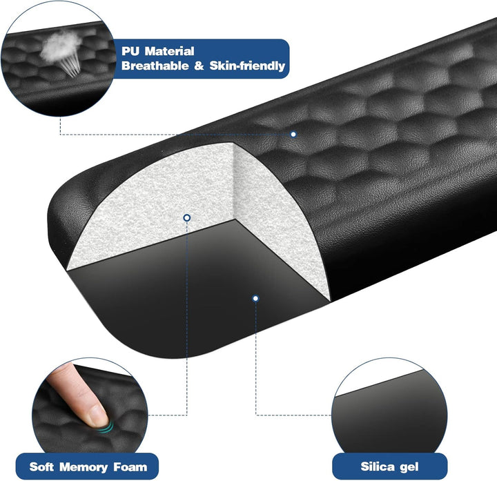 Giecy Handballenauflage Tastatur und Maus Set, weiche Memory Foam Ergonomische handgelenkauflage Set