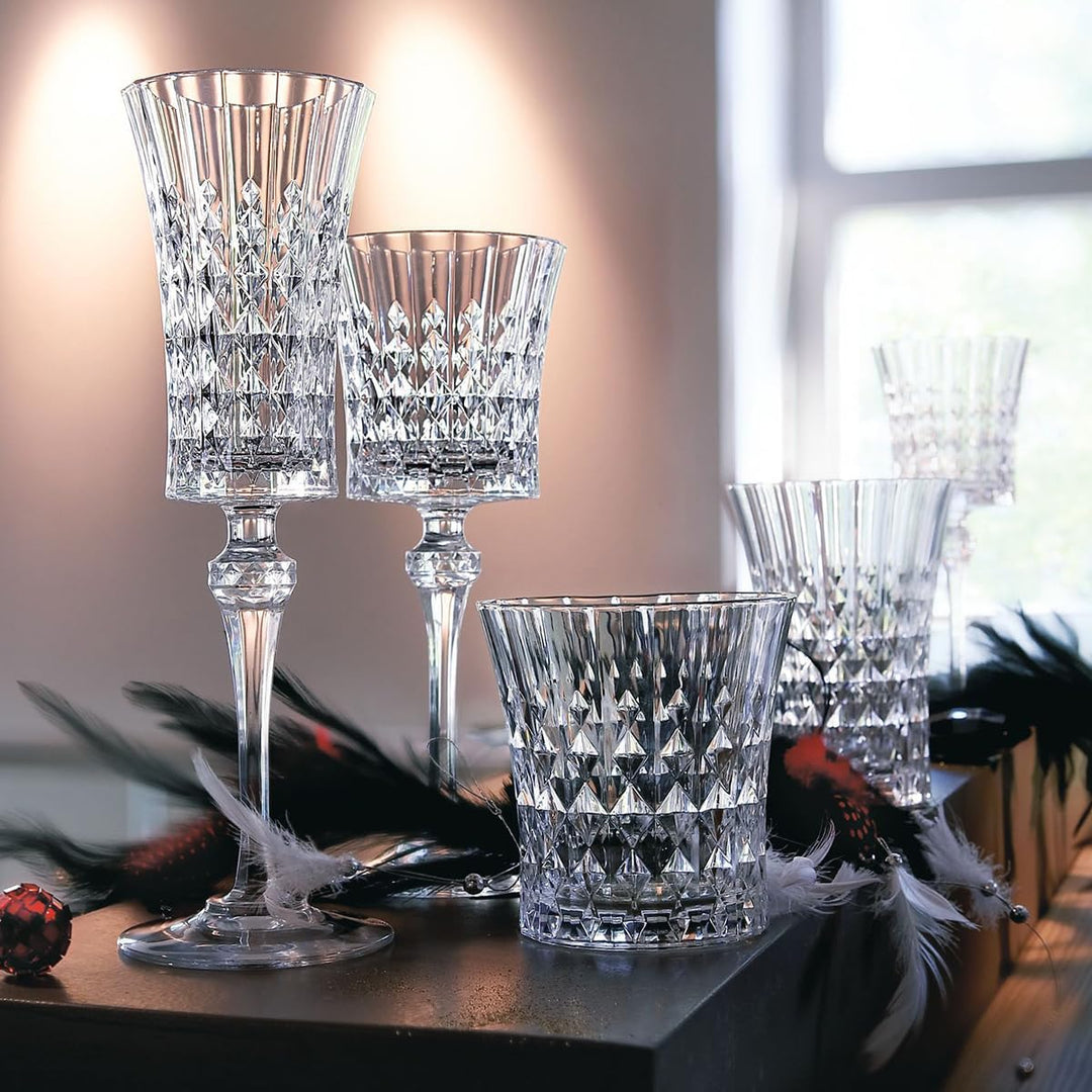 Cristal d'Arques Paris, Kollektion Lady Diamond Becher 45cl, glänzend, transparent und hochresistent