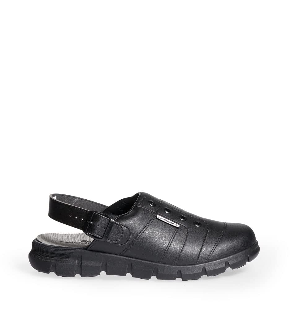 Abeba Clog 7361 - Dynamic Mikrofaser, schwarz zertifiziert 42 EU, 42 EU
