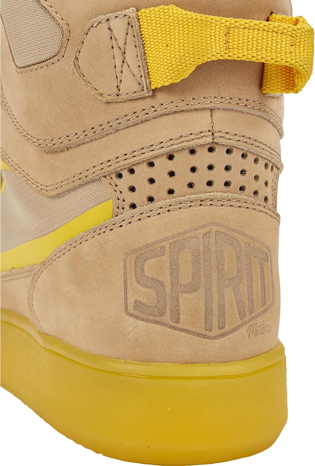 Spirit Motors Jack Tech WP Motorradschnürstiefel Kurz - Wasserdicht - Reflektoren 41 EU Gelb, 41 EU