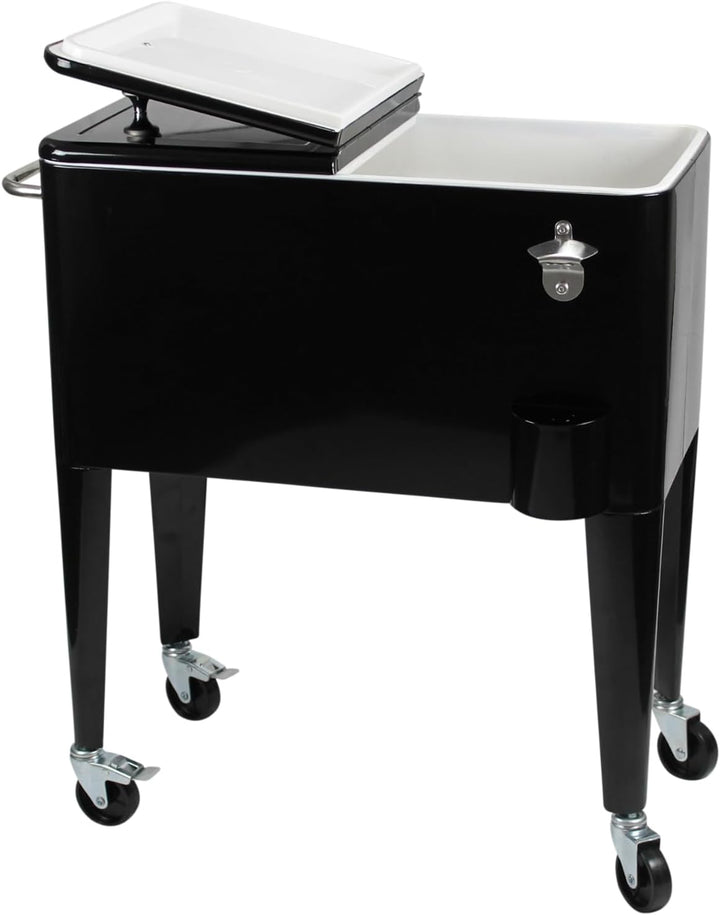 Kailua Cooler - Kühlbox, Kühlwagen, Getränkekühler Schwarz, Schwarz