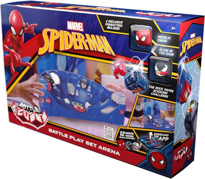 Battle Cubes Marvel Spiderman Battle Arena Set - Glow Venom + Metallic Spiderman 38063 Multicolore