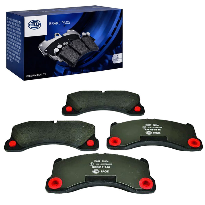 HELLA PAGID 8DB 355 015-801 Bremsbelagsatz - T2056 - Dicke/Stärke: 17.1mm - Bremssystem: Brembo - fü