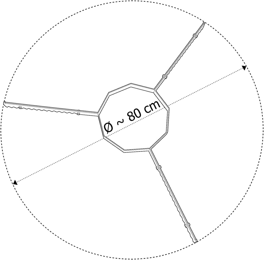 tuning-art AL-01 Auflageleiste | Abstandshalter | Auflageeisen für 57er Kugelgrill Auflageleiste für