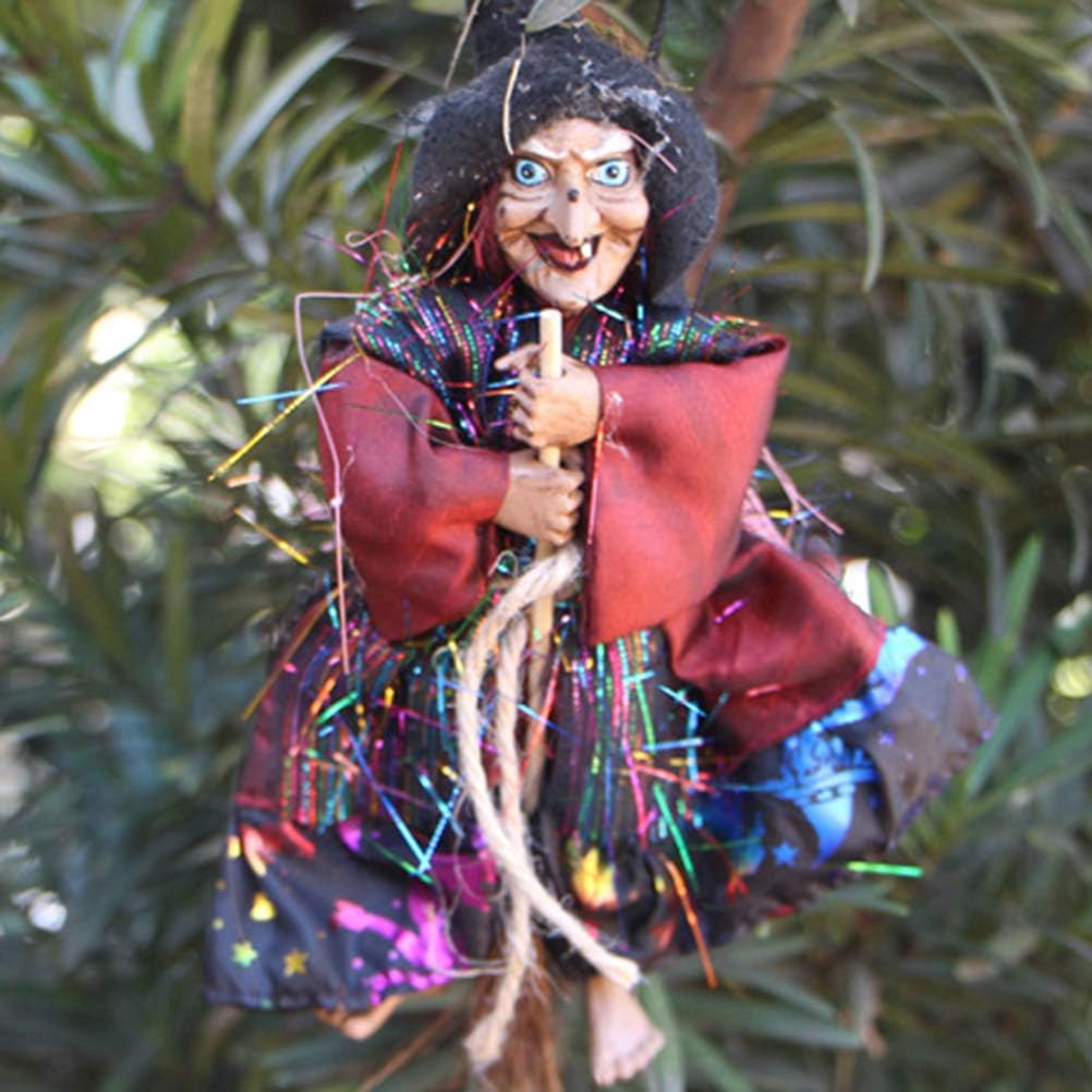 Halloween Dekoration Hexenfigur Hängende Hexe Deko für Party Garden Holiday Decor -1pc